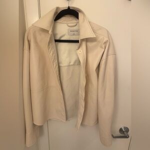 Aritzia Babaton faux leather shirt jacket - S